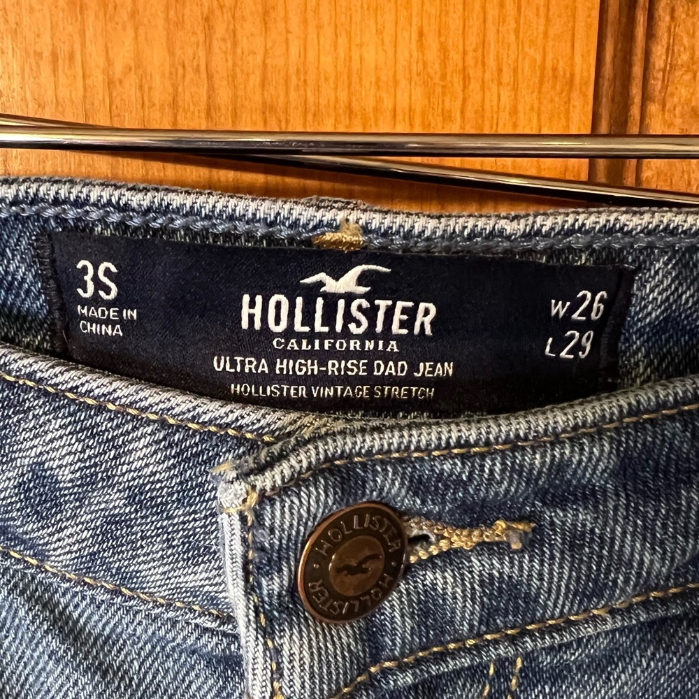 LOT BUNDLE 3 Pair size 26 jeans Abercrombie Hollister high-rise distressed - Picture 7 of 11